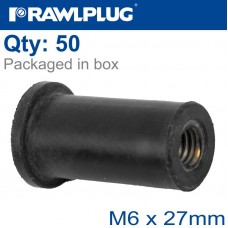 RAWLNUT M6X27MM X50-BOX